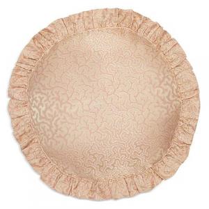 Круглая декоративная подушка «Коралловый папоротник» Gingerlily, цвет Pink