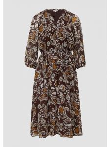 Платье 89A2_темно-коричневого цвета s.Oliver