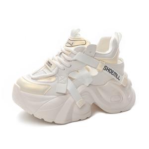 Кроссовки Shoe cabinet floral language Chunky Sneakers Women's Low-top, бежевый