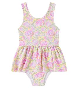 Купальник Kalinda с рюшами и цветочным принтом Louise Misha, Yellow Capri Cove