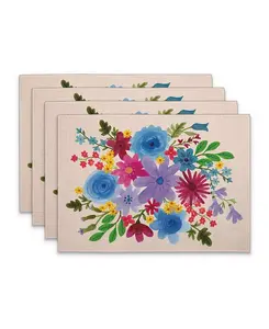 Салфетки под тарелку из ткани премиум-класса «Весенние лепестки», набор из 4 шт. Counterart, multi