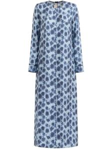Marni платье с принтом, синий