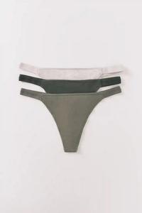 3 пары стрингов Women'Secret, зеленый