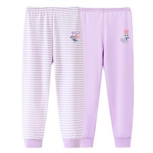 Детские пижамные штаны Disney, Purple+Stripes (2 Pack)