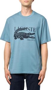 Мужская футболка Lacoste Classic Fit с круглым вырезом и коротким рукавом, фирменная, Limestone