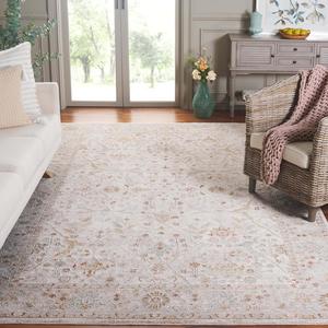 Ковер SAFAVIEH, 305 x 397 см, Culture Collection, Ivory & Blue Rust, традиционный восточный дизайн, идеально для гостиной, столовой, спальни (CUL1529A)