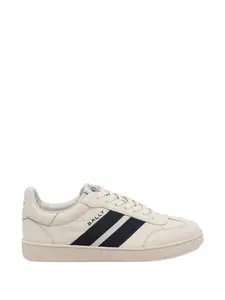 Кожаные кроссовки с логотипом сбоку Bally, бежевый