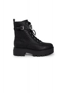 Ботинки Guess с тиснением, черный