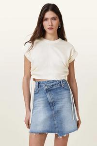 Блузка MIRA из сатина Allsaints, белый