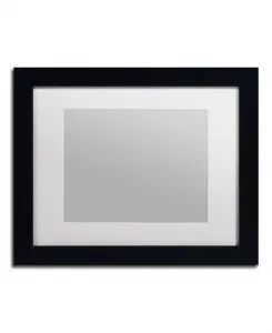 Прочная черная рамка с белым паспарту, торговая марка Fine Art, размер 11 x 14 дюймов Trademark Global, multi