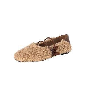 Туфли Мэри Джейн женские AIQINISHA, Apricot