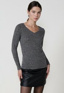 Топ Koroshi MANGA LARGA CUELLO PICO, Grey