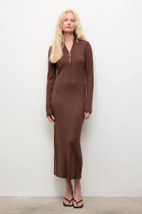 Кашемировое платье Answear.Lab, коричневый