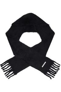 Шарф-Капюшон из мохера Acne Studios, черный