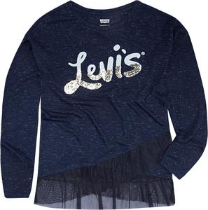 Футболка с длинным рукавом Levi's для девочек и малышей, Medieval Blue Heather