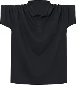 Мужская футболка Henley с коротким рукавом Big and Tall, хлопковая, влагоотводящая