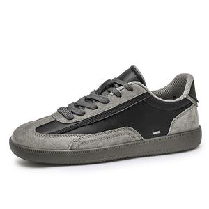 King Jinmai Мужские низкие скейтерские кроссовки черно-серые, цвет Black Gray