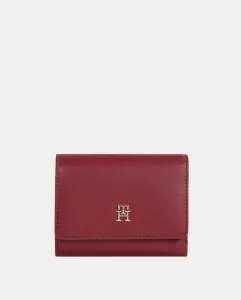 Средний кошелек бордового цвета с логотипом Tommy Hilfiger