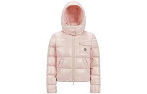 Пуховик женский розовый Moncler, розовый