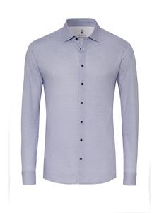 Приталенная рубашка на пуговицах DESOTO, цвет Blue/White