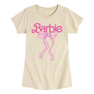 Футболка с логотипом и бантом для девочек 7-16 Barbie, Beige