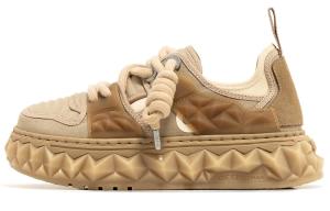 Кроссовки OETZI Skateboarding Shoes Unisex Low-top Brown, хаки