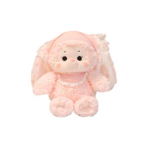 Очаровательная плюшевая кукла ягненок-кролик высота 40см Mise, розовый