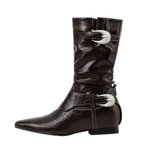 Женские ботинки Nordic Mystic Realm MIAOLV, коричневый with Upgraded Button