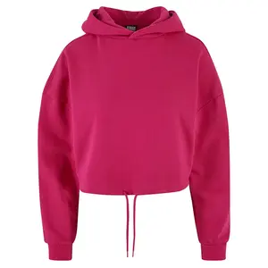 Худи Urban Classics Cropped Oversized, розовый