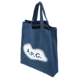 Сумка-шоппер джинсовая с логотипом A.P.C, basic set (bag+dust bag)