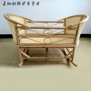 Fantasy Традиционная колыбель из бамбука и ротанга для новорожденных, модель Standard, цвет Original, с москитной сеткой, охлаждающим ковриком и бортиком