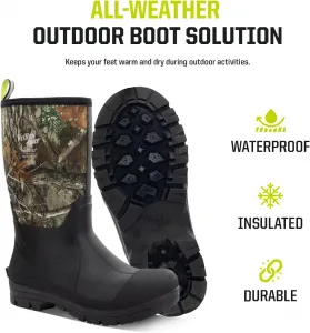 Унисекс зимние ботинки Western Chief 365 из неопренa для мужчин и женщин - морозоустойчивые, бесшовная водонепроницаемая резина, противоскользящая подошва, обувь для активного отдыха в любую погоду