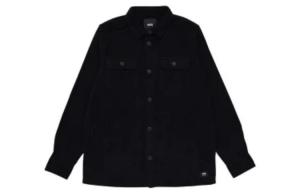 Рубашка мужская черная Vans, черный