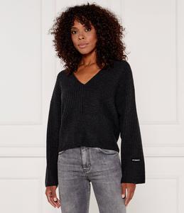 Свитер из шерсти Pinko APHRODITE GIANT Loose fit, цвет grafite