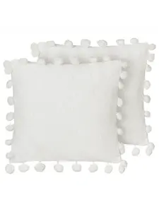 Декоративная подушка Beliani 2er Set Deko JASMINE, белый