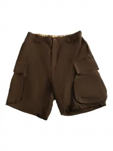 Шорты карго с кулиской Uma Wang, коричневый