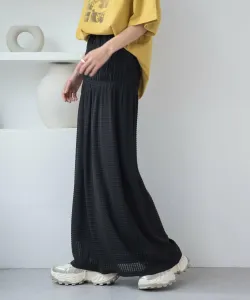 Юбка из жатой ткани с присборенной отделкой Jeanasis, цвет Black(09)