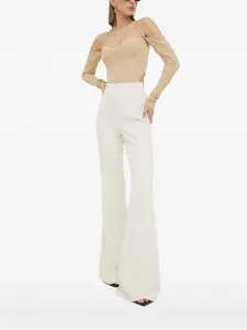 Топ в рубчик с вырезом халтер Herskind, нейтральный