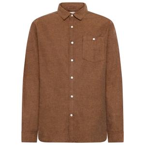 Рубашка с зигзагообразной структурой твила. Knowledgecotton Apparel, Chocolate Torte