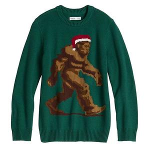 Детский свитер с круглым вырезом Sonoma Goods For Life, Green Bigfoot