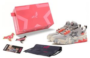 Staple x Vol Series Антискользящие износостойкие низкие кеды для скейтбординга унисекс серый розовый STARTER