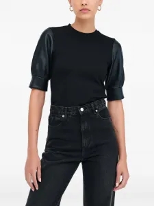 Топ Trove с объемными рукавами Marcella, черный