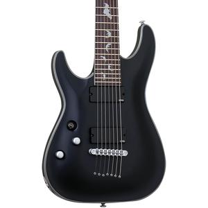 Schecter Guitar Research Damien Platinum 7 левосторонняя 7-струнная электрогитара Satin Black