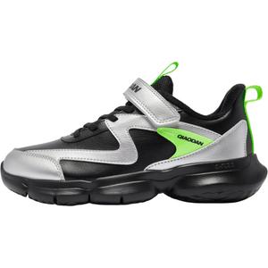 QIAODAN Нескользящие износостойкие низкие детские кроссовки для повседневной носки, черные, 34 41, подростковые