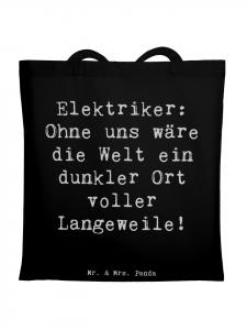Mr. & Mrs. Panda Сумка с надписью «Герои-электротехники» черного цвета