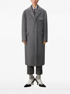 Пальто с длинными рукавами Thom Browne, серый