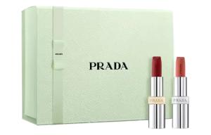 Двойной набор помад limited edition легко растушевывается натуральный стойкий PRADA
