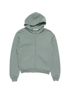 Худи на молнии Acne Studios, зеленый