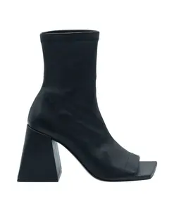 Открытые ботильоны Ming, черные, из натуральной кожи. Vic Matiã, черный