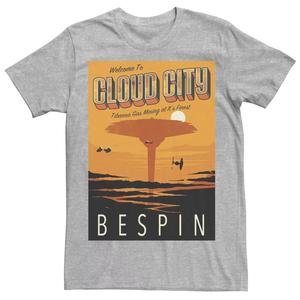 Мужская футболка с плакатом Cloud City Bespin Sunset Star Wars